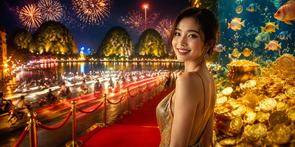 Màn hình neon VIP casino tại Ninh Bình với hiệu ứng ánh sáng đêm